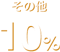 その他：10％