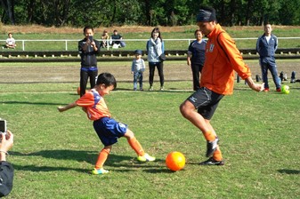 サッカー教室の様子1